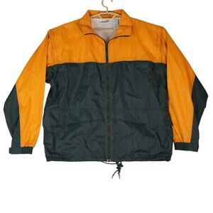 Vintage‎ USA Olympic Windbreaker Jacket 1990s Full Zip Mens Large Yellow Green